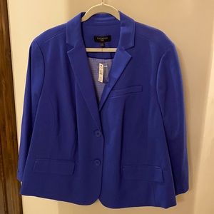 NWT Talbots Blazer in a Springy Periwinkle Blue, 22W